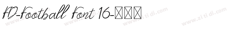 FD-Football Font 16字体转换